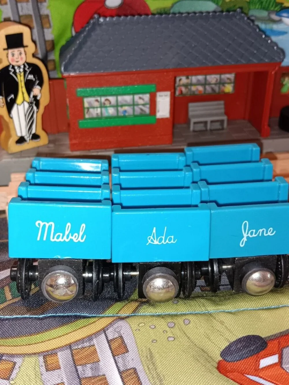 Thomas Wooden Railway Train Roller Coaster Cars Ada Jane Mabel
